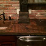 Railcar Plank kitchen counter top